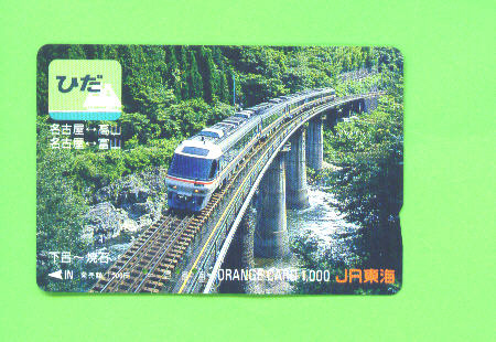 JAPAN -  Orange Picture Rail Ticket/Train As Scan - Welt