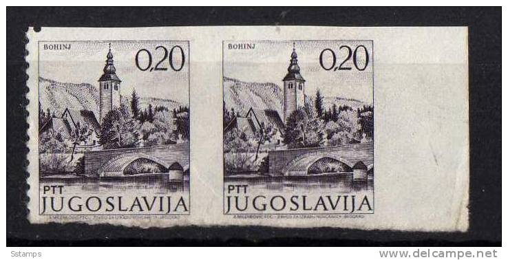 U-R    JUGOSLAVIA TURISMO  SLOVENIA BOHINJ  IMPERFORATE RR  NEVER HINGED - Imperforates, Proofs & Errors