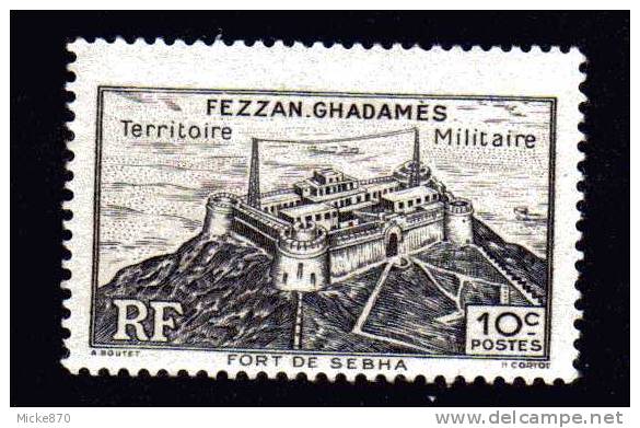 Fezzan N°28 Neuf* Fort De Sebha - Neufs