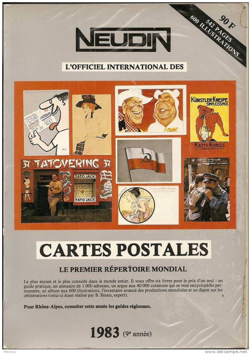 NEUDIN 1983 Argus Cartes Postales - Livres & Catalogues