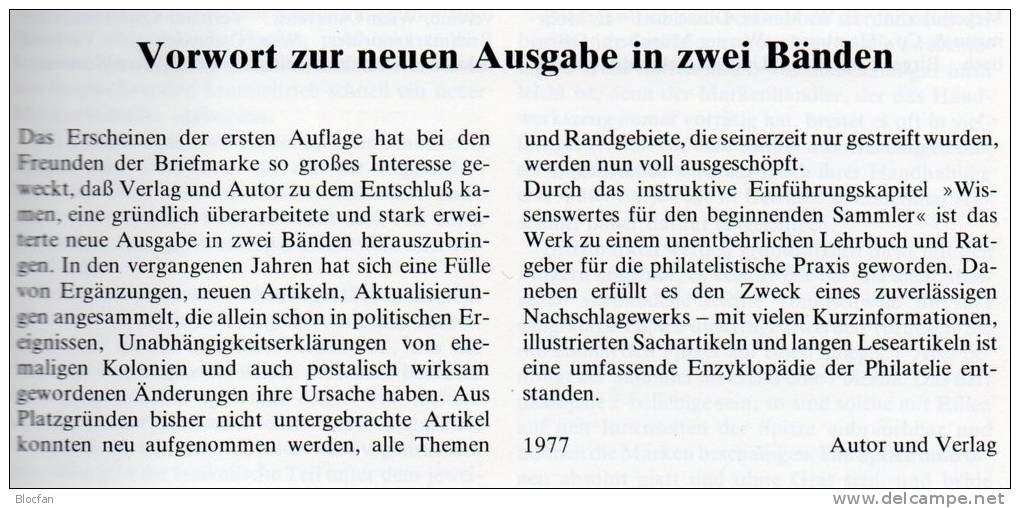 Lexikon Der Philatelie 1978 Band I Antiquarisch 45€ Häger Nachschlagewerk A-M Zu Seltene Marken Der Welt Book Of Germany - Bibliographies