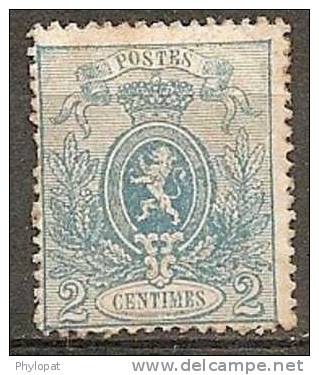 BELGIQUE 1866 Cob #24 (*) Sans Gomme - 1866-1867 Petit Lion