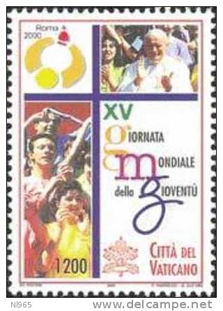 STATO CITTA´ DEL VATICANO - VATIKAN STATE - GIOVANNI PAOLO II - ANNO 2000 - GIORNATA GIOVENTU´ - VALORI 4 - NUOVI MNH ** - Unused Stamps