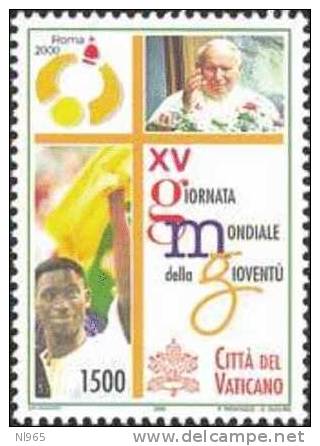 STATO CITTA´ DEL VATICANO - VATIKAN STATE - GIOVANNI PAOLO II - ANNO 2000 - GIORNATA GIOVENTU´ - VALORI 4 - NUOVI MNH ** - Ongebruikt