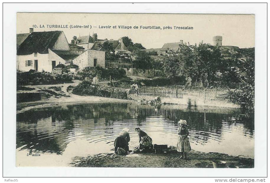 CPA LA TURBALLE - Lavoir Et Village De Fourbillan Près Trescalan - La Turballe