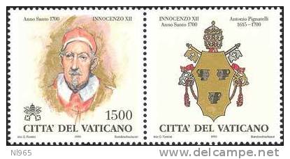 STATO CITTA' DEL VATICANO - VATIKAN STATE - GIOVANNI PAOLO II - ANNO 1999 - I PAPI   - NUOVI MNH **