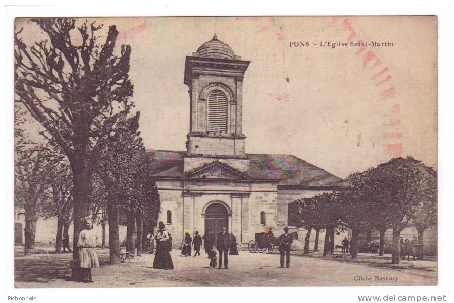 17  PONS  église Saint Martin - Pons