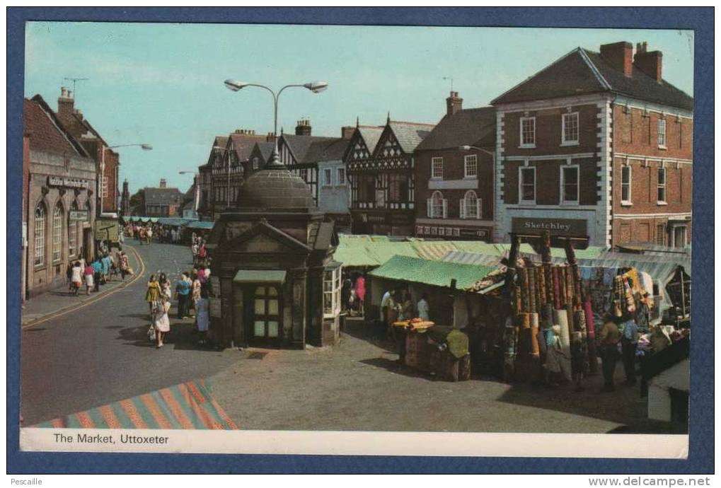 STAFFORDSHIRE - CP THE MARKET - UTTOXETER - ANIMATION - Other & Unclassified