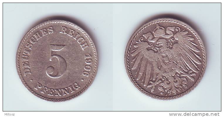 Germany 5 Pfennig 1906 J - 5 Pfennig