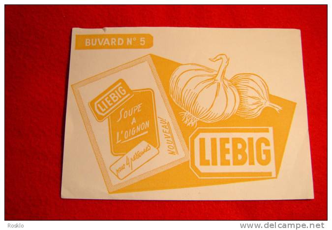 BUVARD PUBLICITAIRE 1950/1960 / LIEBIG SOUPE A L OIGNON N°5 - Sopas & Salsas