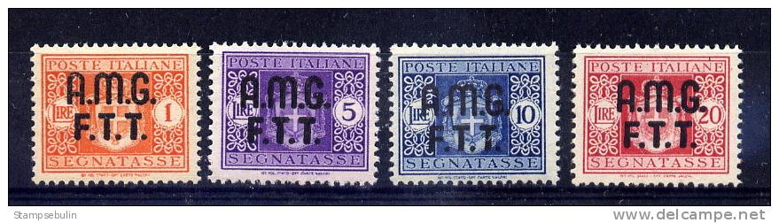 1947 - SASSONE N. 1/4 SEGNATASSE COMPLETE SET MNH ** - Portomarken