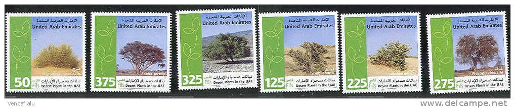 United Arab Emirates 2005 - Trees, Set Of 6 Stamps,  MNH - Verenigde Arabische Emiraten