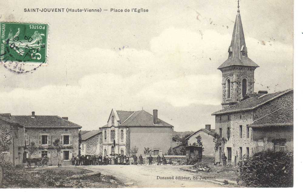 87 - SAINT JOUVENT   -  "" Place De L'Eglise "" - - Saint Germain Les Belles