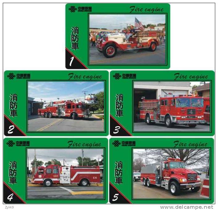 A04345 China Phone Cards Fire Engine 60pcs - Feuerwehr