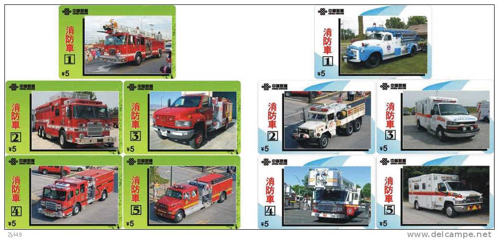 A04345 China phone cards Fire Engine 60pcs