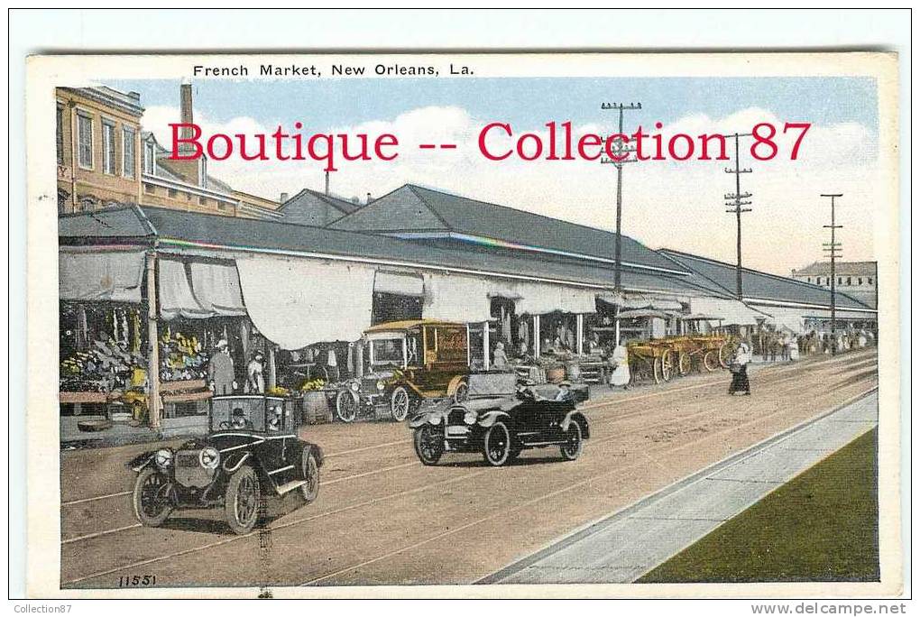 AMERICA - LA  LOUISIANE - FRENCH MARKET  NEW ORLEANS - MARCHE FRANCAIS - DOS VISIBLE - New Orleans