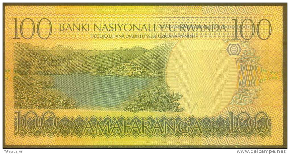 Rwanda 100 Francs Note, P29, UNC - Rwanda