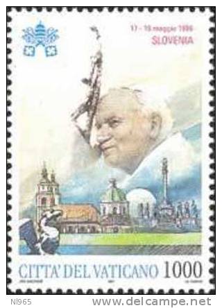 CITTA´ DEL VATICANO - VATIKAN STATE - GIOVANNI PAOLO II - ANNO 1997 - VIAGGI DEL PAPA - NUOVI ** MNH - Unused Stamps