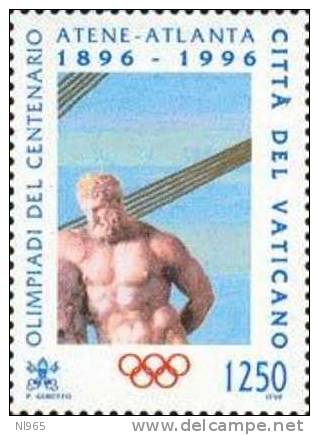 CITTA' DEL VATICANO - VATIKAN STATE - GIOVANNI PAOLO II - ANNO 1996 - STRISCIA OLIMPIADI - NUOVI ** MNH - Unused Stamps