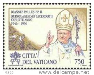 CITTA' DEL VATICANO - VATIKAN STATE - GIOVANNI PAOLO II - ANNO 1996 - SACERDOZIO - NUOVI ** MNH - Unused Stamps