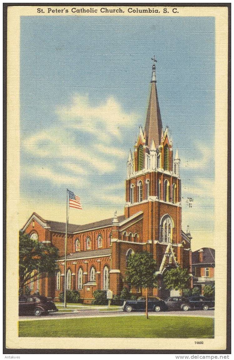 USA Postcard St. Peter´s Catholic Church, Columbia, South Carolina - Columbia