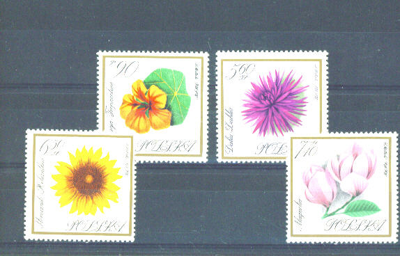 POLAND - 1966 Flowers UM - Unused Stamps