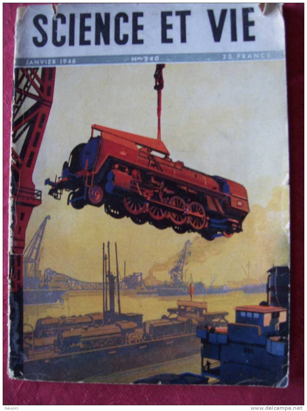 SCIENCE ET VIE LOCOMOTIVES AMERICAINES EN FRANCE JANVIER 1946 - Trains