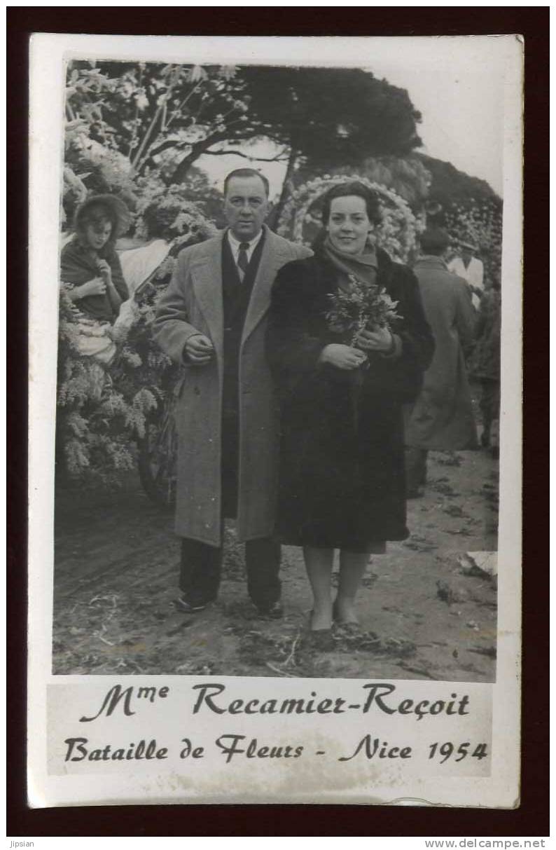 Cpa Carte Photo Du 06 Nice 1954 Mme Recamier Reçoit  LO2 - Markets, Festivals