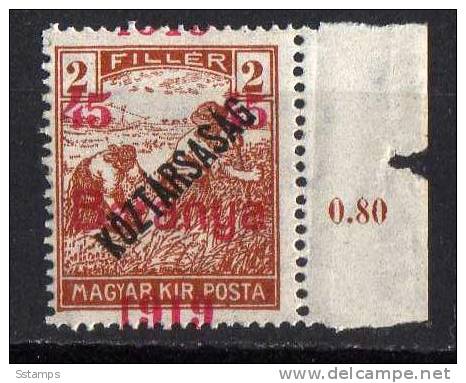 U-51  JUGOSLAVIA 1919 UNGARN BARANYA OVERPRINT Moved ERROR NEVER HINGED INTERESSANTE - Baranya