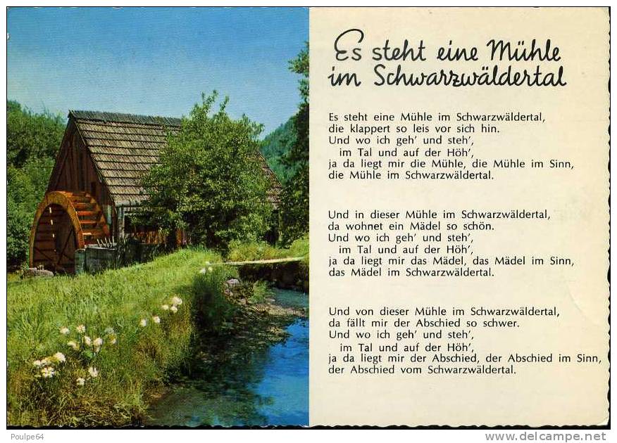 CPM - Un Moulin Se Trouve Dans Schuwarzwäldertal - Molinos De Agua