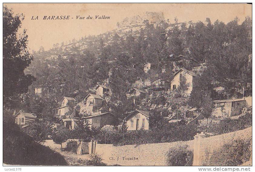 13 /  TOP BANLIEUE DE MARSEILLE / LA BARASSE / VUE DU  VALLON - Saint Marcel, La Barasse, Saintt Menet