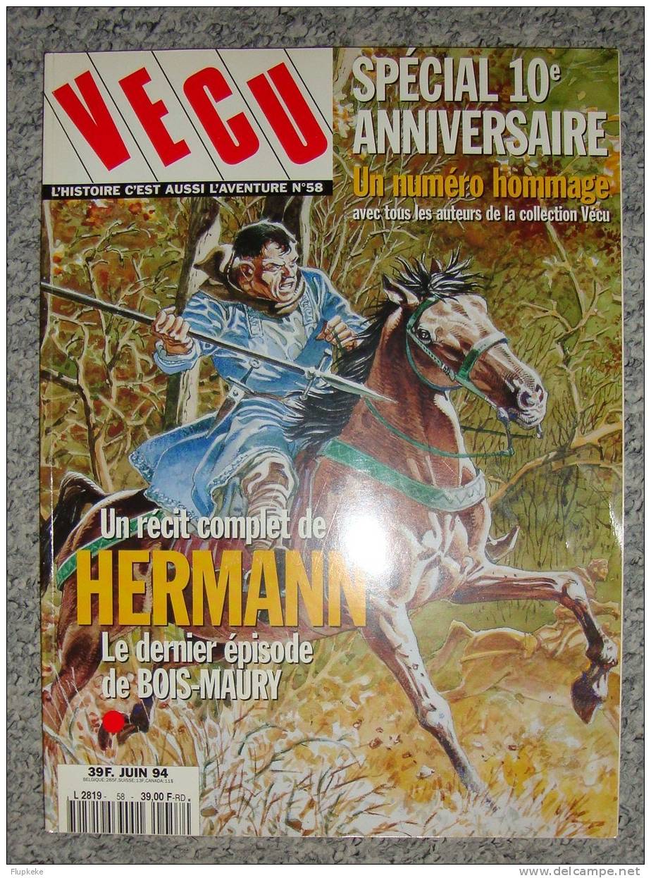 Vécu 01 janvier 1995 à 45 janvier 2005 Deuxième série complète + 58 juin 1994 première série