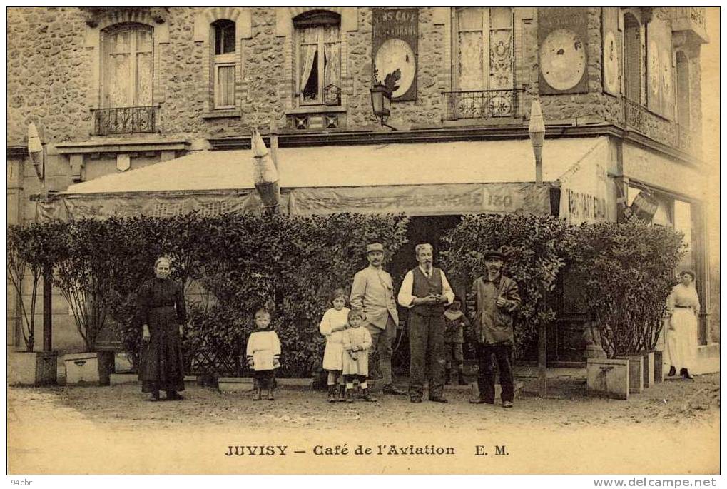 CPA (91)    JUVISY Café De L Aviation - Juvisy-sur-Orge