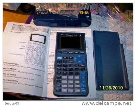 CALCULATRICE TEXAS INSTRUMENTS TI-81 REPRESENTATIONS GRAPHIQUES ZOOM ET TRACE MATRICE CALCULS STATISTIQUES - SANS PILES