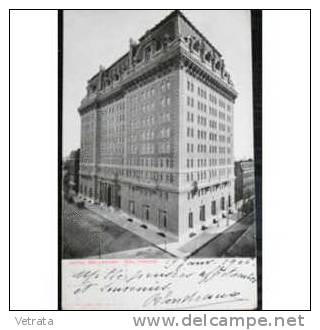 Carte Postale Affranchie : 1906, Usa, Baltimore, Hôtel Belvedere - Baltimore