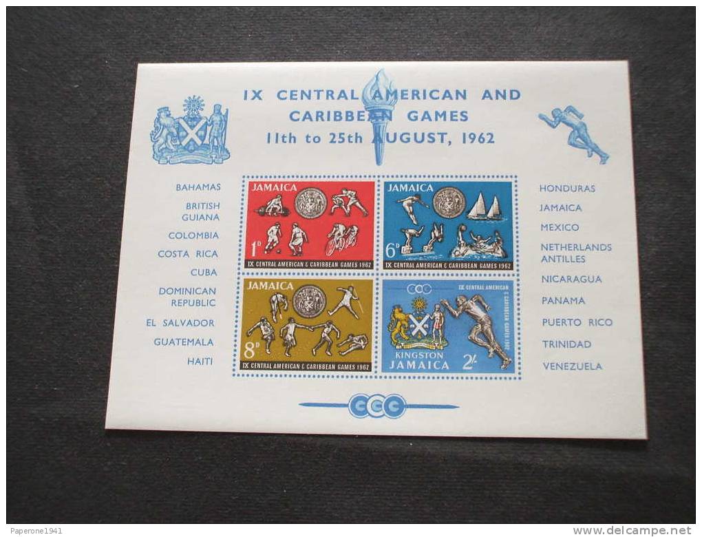 JAMAICA - BF 1962 GIOCHI DEI CARAIBI - NUOVO(++)-TEMATICHE - Jamaica (1962-...)