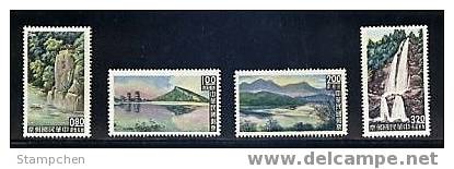 Taiwan 1961 Scenery Stamps Geology Rock Falls Waterfall Lake Mount Landscape - Unused Stamps