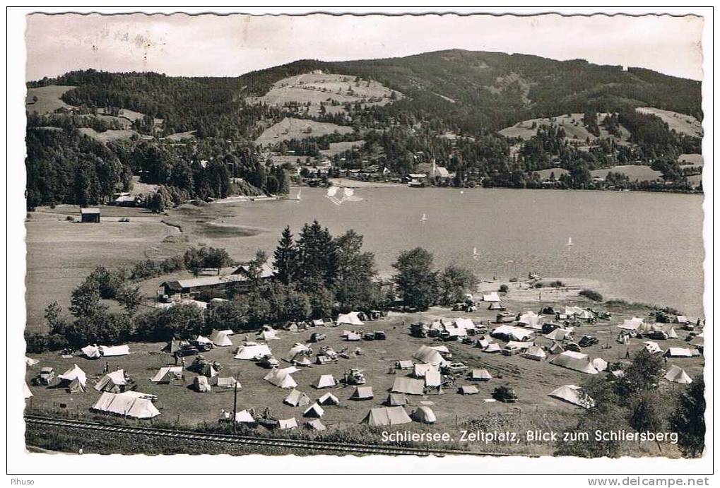 D956  SCHLIERSEE : Zeltplatz, Blick Zum Schliersberg - Miesbach