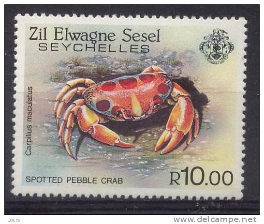 ZIL ELWAGNE SESEL Seychelles 1984 MNH** - CRAB - Schalentiere