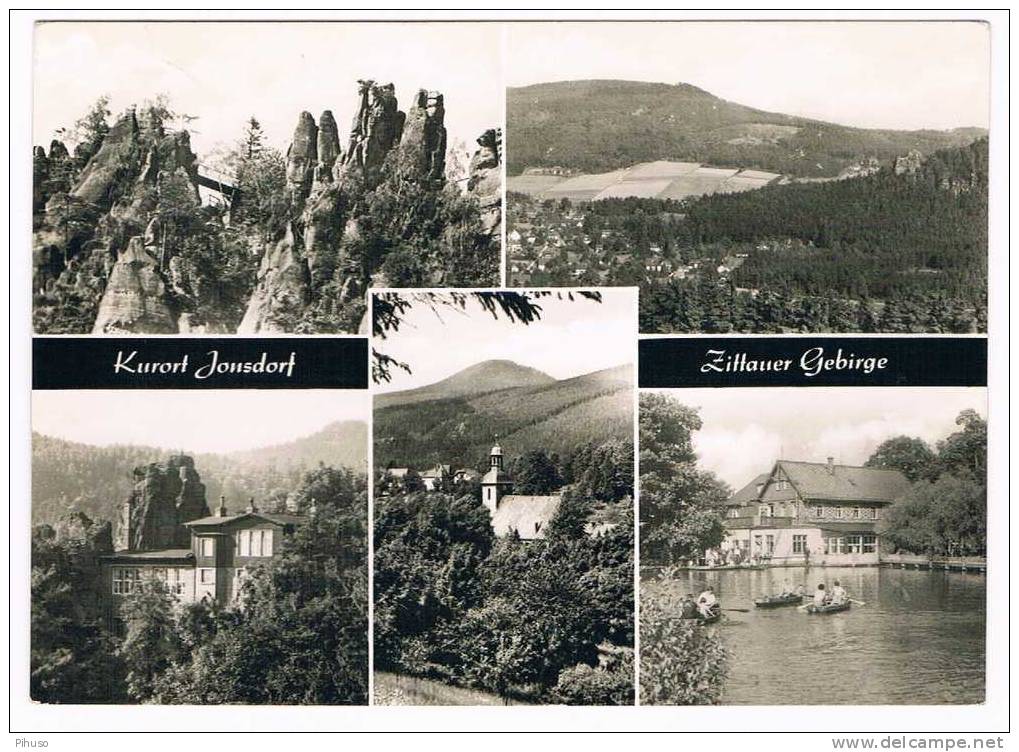 D1132    JONSDORF : Gruss Aus ( 5-picture Postcard) - Goerlitz