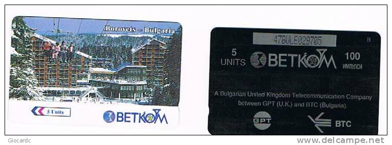 BULGARIA - GPT - BETKOM 1997 BOROVETS        - CODE 47BULE - USATA (USED) - RIF. 7532 - Bulgarien