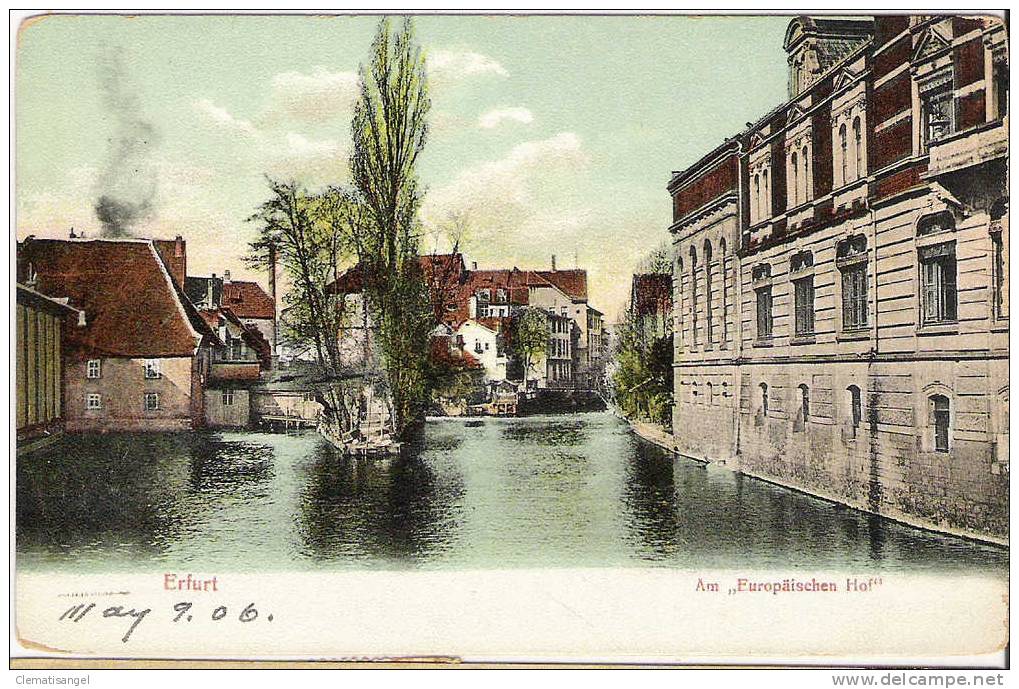 TOP!! ERFURT * AM " EUROPÄISCHEN HOF " * 1906 **!! - Erfurt