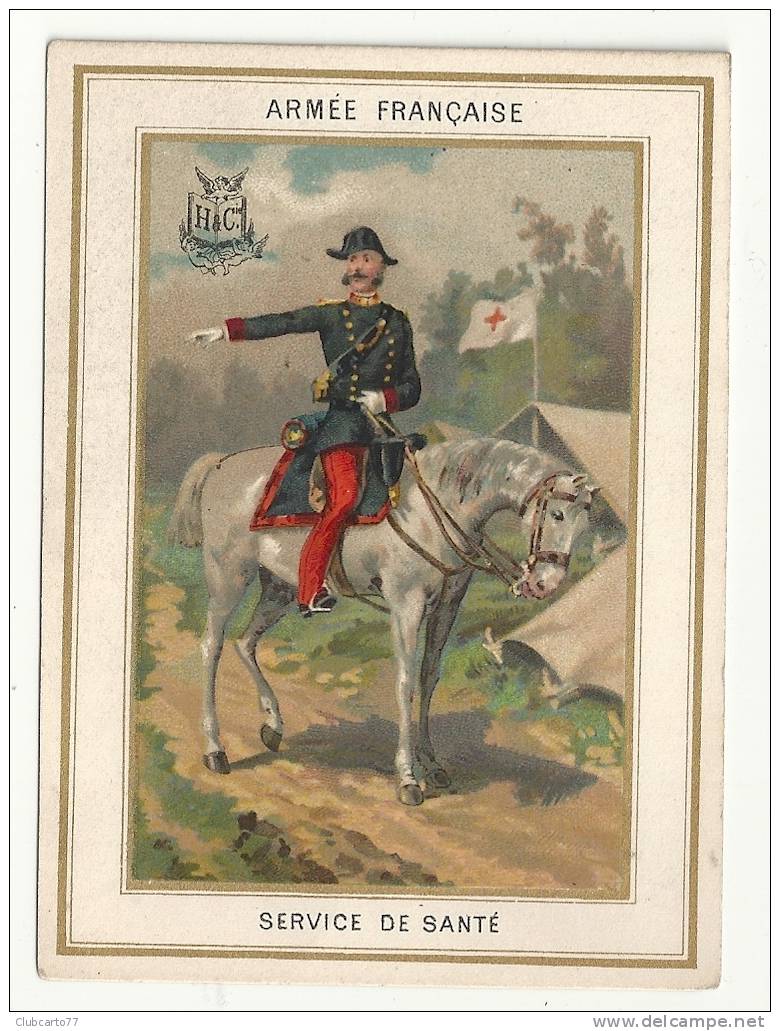 Officier De Santé (Croix Rouge) : Officier à Cheval Devant Une Tente Croix Rouge Env 1880 (animée) DOC RARE. - Red Cross