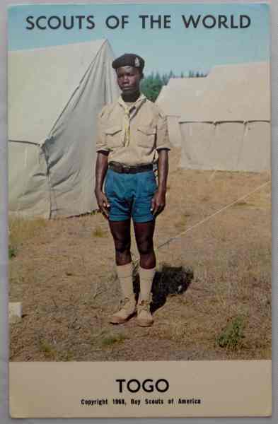 Boy SCOUTS OF THE WORLD Series TOGO 1968 Old Postcard - Scoutisme