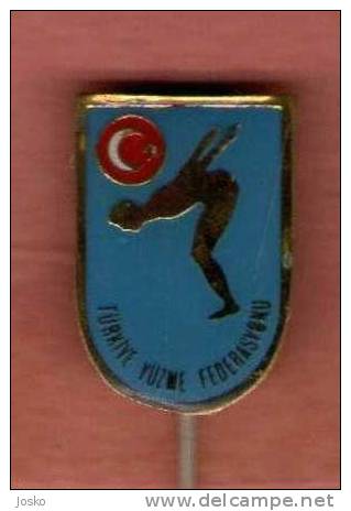 TURKEY SWIMMING FEDERATION ( Old Pin ) * Badge Natation Natación Schwimmen Nuoto Zwemmen Zwemsport Natacao * - Swimming