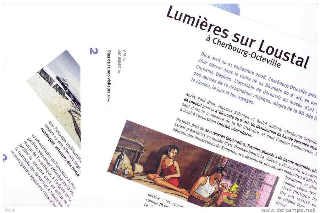 LOUSTAL BD Clair Obscur 4e Biennale Du 9e Art Cherbourg COLLECTOR Dossier De Presse Press Kit MAGNIFIQUE !!! - Andere & Zonder Classificatie