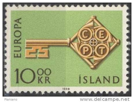 PIA - ISLANDA - 1968 : Europa  - (Yv  372-73) - Nuovi