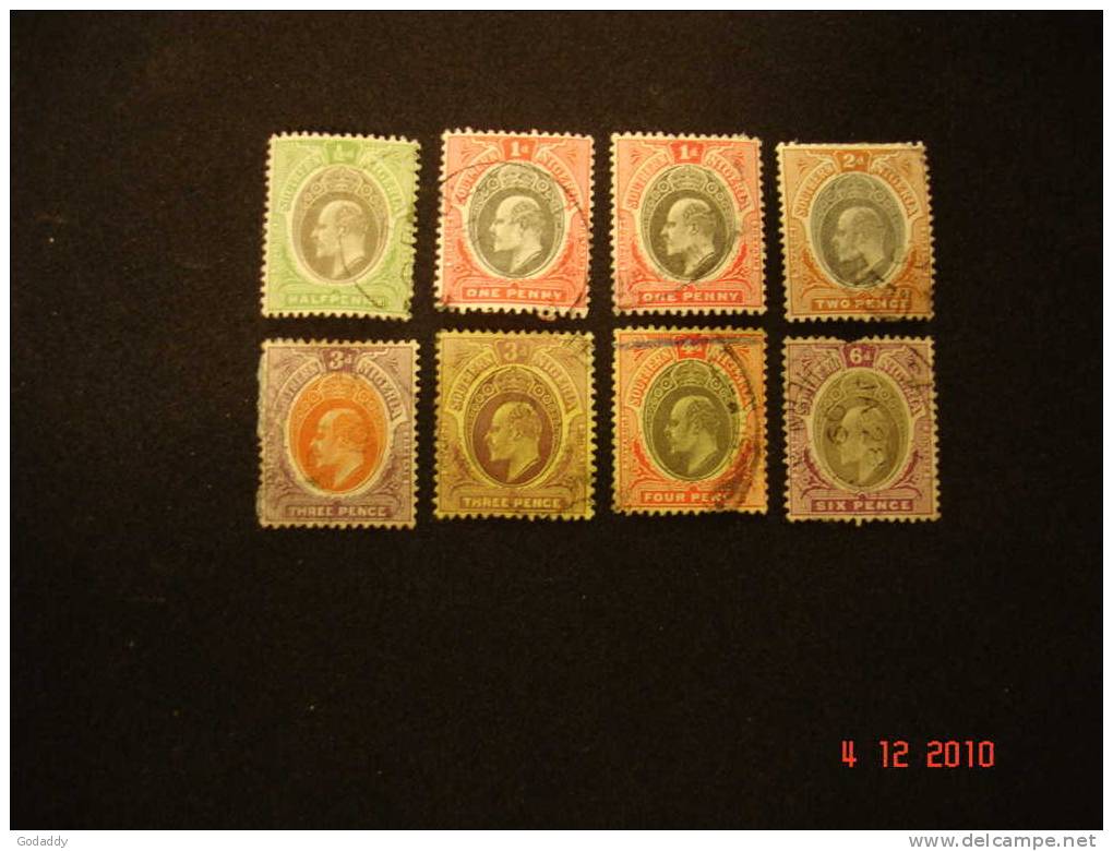 Southern Nigeria 1903-11 K. Edward VII 11 Various, 10 Used 1/2d-1/- And 1 Mint 2d VLMH - Nigeria (...-1960)