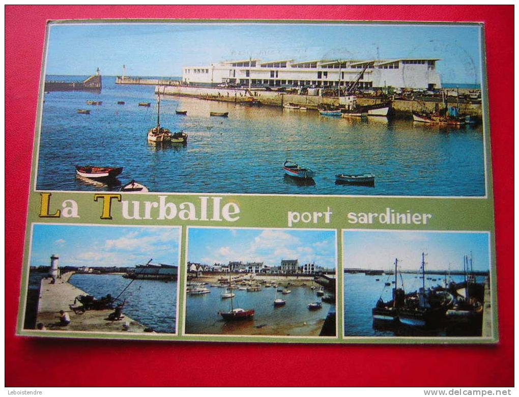 CPM-44-LOIRE ATLANTIQUE- LA TURBALLE-PORT SARDINIER-MULTI-VUES  -VOYAGEE 1985-2 PHOTOS - La Turballe