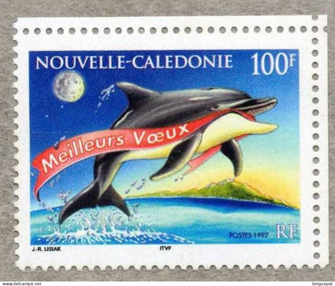 NOUVELLE-CALEDONIE  : Nouvel An (dauphin Avec Ruban "Meilleurs Voeux") - Unused Stamps